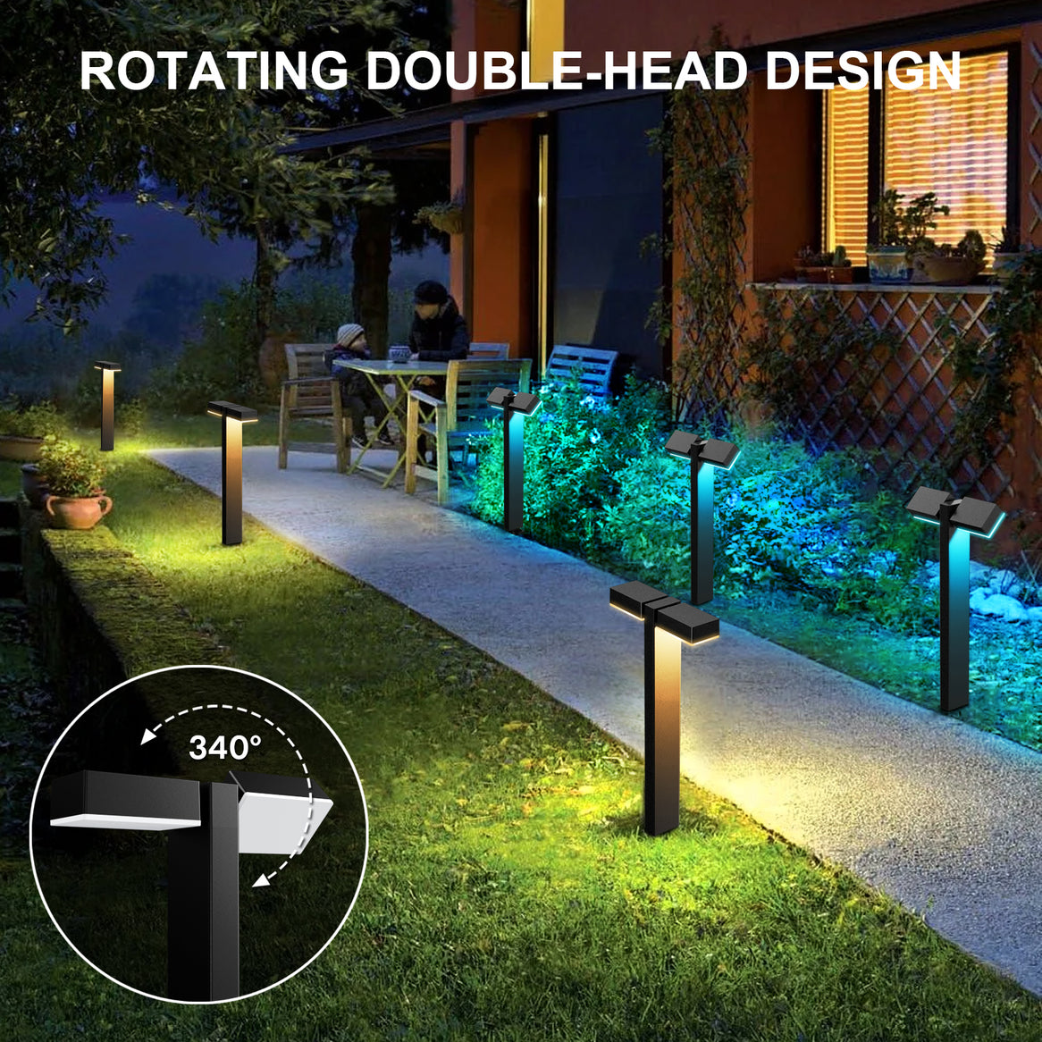 Double Head Smart Low Voltage Landscape Lights